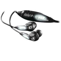 iBlink BLP3 Earbuds - Noise Isolation, 3.5mm Jack, LED Light (White), Black - $9.95