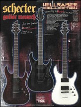 Schecter 2008 Hellraiser Collection C-1 FR Guitar Series ad 8 x 11 advertisement - £3.38 GBP