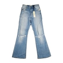 Rollas Jeans Womens Size 25 Dusters Bootcut Crop High Rise Slim Distress... - $40.09