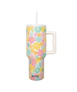 Spring Retro Flowers Insulated Stainless Steel 38 Oz Tumbler with Handle - $709.92 MXN