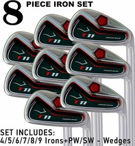 Custom Mens T11 Golf Clubs Complete Iron 4-SW Set Black Grips - $411.56