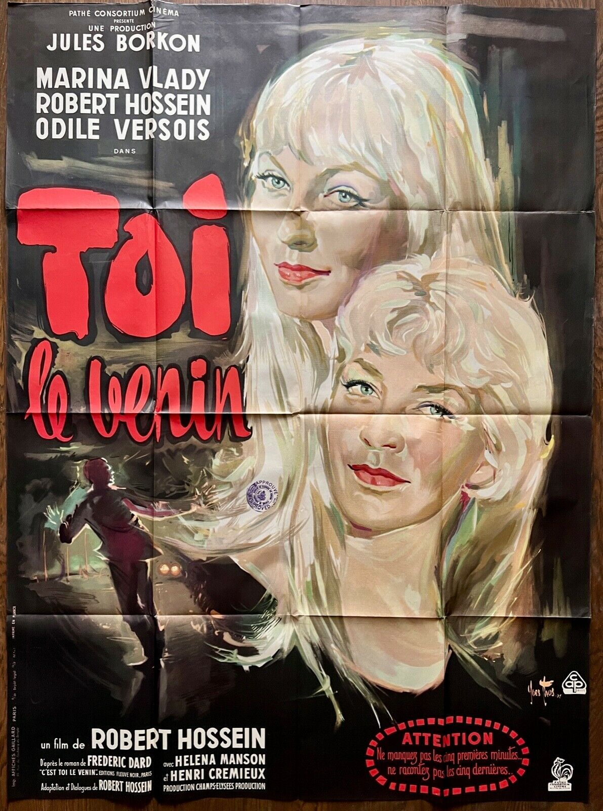 Primary image for *NIGHT IS NOT FOR SLEEP (TOI... LE VENIN) (1958) Robert Hossein Mystery/Thriller