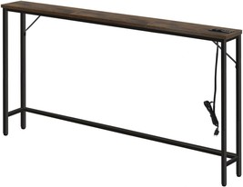 Furwoo Console Table For Entryway Modern Industrial Compact Side Table With - $56.99