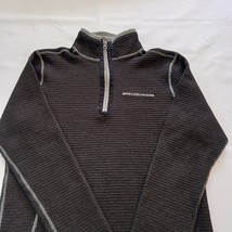 Men's Outfitter Trading Co. Shirt Black & Gray Heather Long Sleeve Pullover Sz M image 9