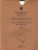 Geologic Map: Johnson City Quadrangle, Texas - £10.30 GBP