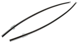 OER Door Glass Run Chanel Set With Felt Weatherstrips For 1964-1966 Ford Mustang - $104.98