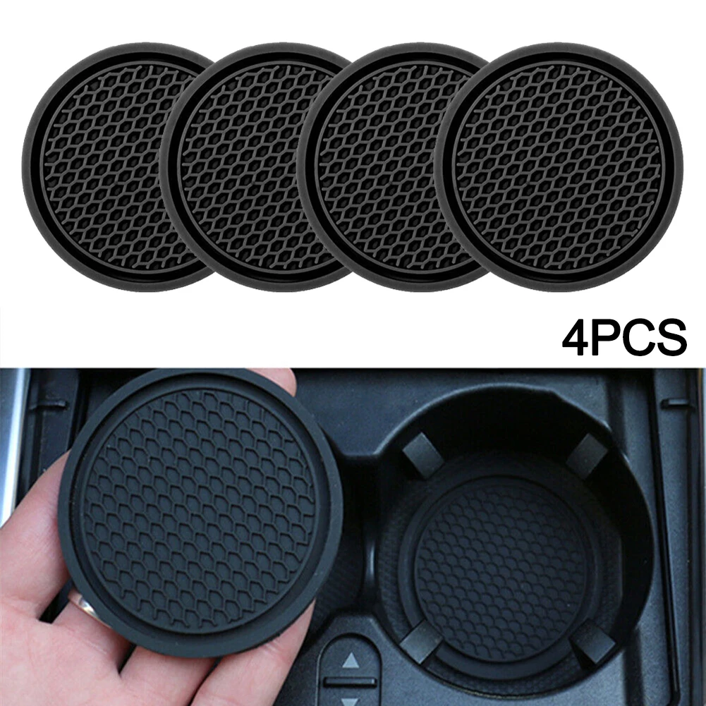 Car Cup Holder Mat - Non-Slip Silica Pad Coaster for Car Interior Accessories - £11.98 GBP