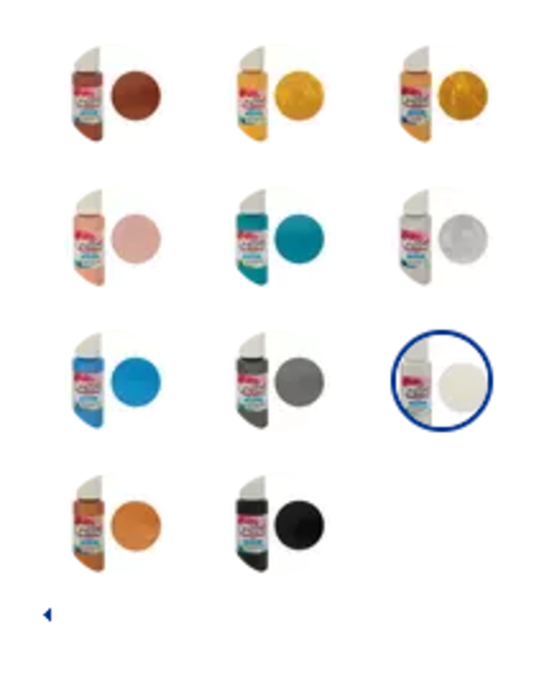 Crafter&#39;s Collection Metallic Craft Paint 2 oz Various Colors Priced Each - $3.99