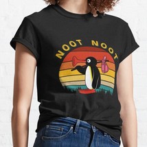  Noot Noot Pingu Not Motherfucker Black Women Classic T-Shirt - $16.50