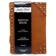 Master&#39;s Touch Sketch Book Acid Free 160 Pages 5x7in Handmade Paper Brow... - £14.34 GBP