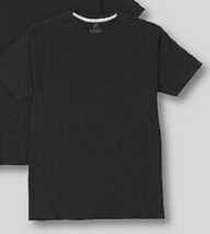 Hanes Men&#39;s Premium Slim Fit Crew Neck T-Shirt - Black Sz S NEW - £5.42 GBP