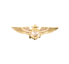 Vanguard Navy Badge Aviator Miniature Gold Pilot Wings Marine Corps Coast Guard - £7.58 GBP