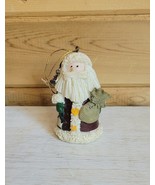 Vintage Santa Christmas Ornament With Toy Bag C44 - $19.99
