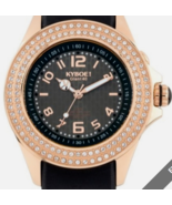 New Kyboe 40MM Watch Radiant Collection Silicone Black Rose Gold LED SWA... - $149.99