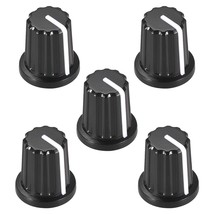 uxcell 5pcs, 6mm D Type Potentiometer Control Knobs for Electric Guitar ... - $12.99