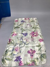 100% Silk Purple Pink Striped Women’s Floral Scarf - 60x15” - $19.79