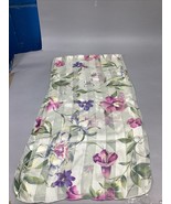100% Silk Purple Pink Striped Women’s Floral Scarf - 60x15” - $363.64 MXN