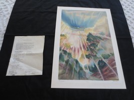 Yoram Raanan Sunburst Over Landscape Lithograph Print - 17-1/2&quot; X 24-1/2&quot; - £156.32 GBP