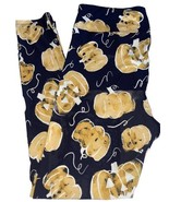 NWT LuLaRoe TC (12-18) Witch Please Navy Blue Gold Pumpkins Halloween Le... - $24.74