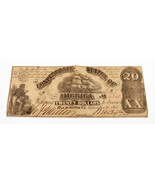 1861 $20 Confederate States Note in Very Fine Condition T-18 - $268.93 CAD