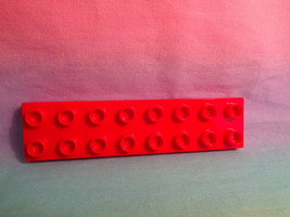 LEGO Duplo Red Flat Base Plate 2 X 8 Dot - £1.45 GBP