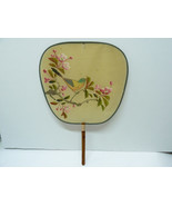 Antique/Vintage Chinese Silk Fan Hand-Painted Song Bird on Flower Twigs ... - £69.10 GBP