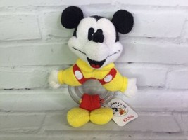 Gund Disney Baby Mickey &amp; Co Company Mouse Stuffed Plush Rattle Toy 7261 - £27.18 GBP