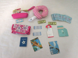 American Girl Doll Travel in Style Accessories Sunglasses Pillow Money +... - $21.78