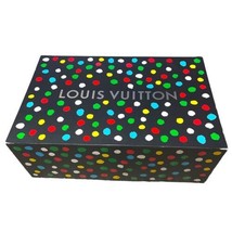 Louis Vuitton Empty Black Yayoi Kusama Polka Dot Magnetic Paper 28.5”x18.5”x11” - £219.29 GBP