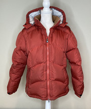 Isis Women’s Hooded lofty Down puffer coat Size 10 Red HG - £41.93 GBP