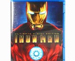 Iron Man (2-Disc Blu-ray, 2008, Widescreen) Like New !    Robert Downey,... - $9.48