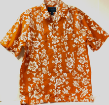 Texas Longhorns NCAA Hawaiiabera Orange Guayabera 4 Pockets Hawaiian Shirt L - £28.20 GBP