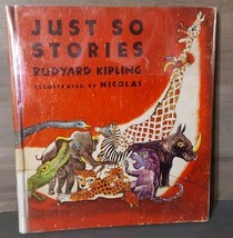 Just So Stories Rudyard Kipling HC DJ 1952 Illustrated 12 Animal Tales - $23.20