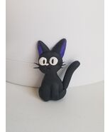 Handmade Clay Black Cartoon Cat Magnet - $183.46 MXN