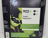 HP 902XL Ink Cartridge Black  2 Pack Exp May 2020 - £26.78 GBP