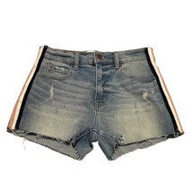 Pistola Shorts Winston High Rise Denim Side Stripe Cut-Off Denim Women&#39;s Size 26 - £28.76 GBP