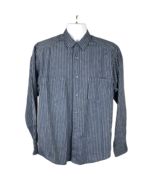 Calvin Klein Men&#39;s Button Up Dress Shirt ~ Sz M ~ Blue &amp; Gray ~ Long Sleeve - £17.64 GBP