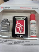 Rare White LOVE Zippo Lighter Gift Kit - $37.95