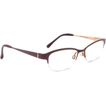 Bevel Eyeglasses 8642 Poppy GTSA Brown Half Rim Metal Frame Japan 50[]16 140 - £62.84 GBP