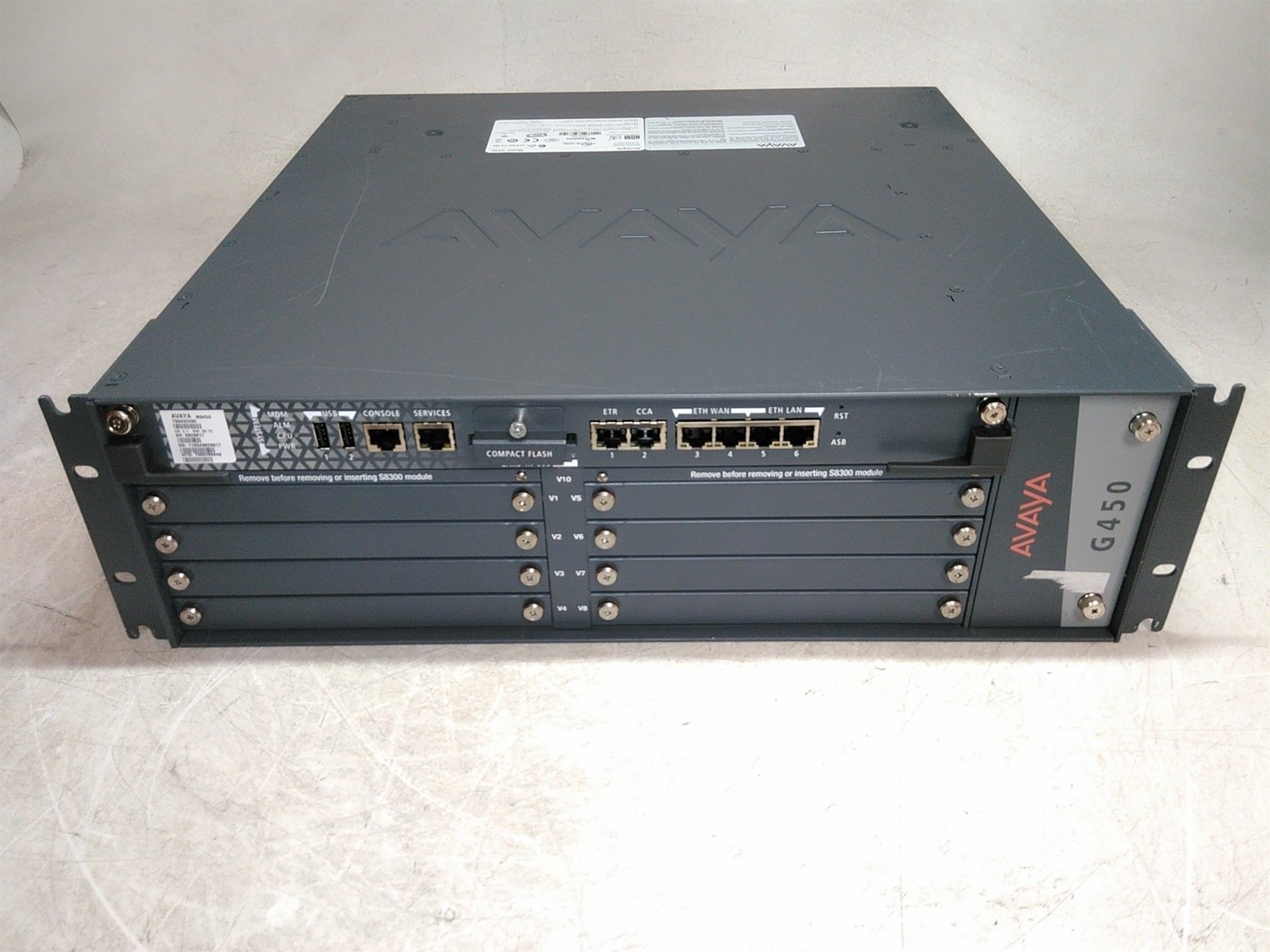 Defective Avaya G450 700432495 Media Gateway Alarm Light AS-IS for Repair - $206.43
