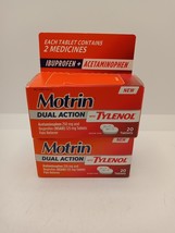 *READ* 2X Motrin Dual Action w/Tylenol Pain Reliever 20ct - €9,80 EUR