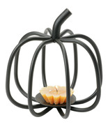 PUMPKIN CANDLE HOLDER - Solid Wrought Iron Halloween Decoration Tea Ligh... - $466.49 MXN