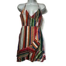 PARKER Jay Sweetheart Sleeveless Amalfi Stripe Linen Dress women’s size 2 - £34.40 GBP