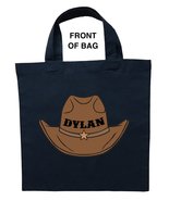 Cowboy Trick or Treat Bag, Personalized Cowboy Halloween Loot Bag, Cowbo... - £9.45 GBP+