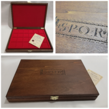 Box Pouch for Coins Medals Roman S.P.Q.R Wooden Casket Roman Empire - £43.82 GBP