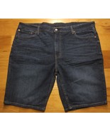 LEVI&#39;S 511 Slim Fit Dark Blue Denim Shorts Men&#39;s size W42  L11&quot;  100% Co... - $22.43