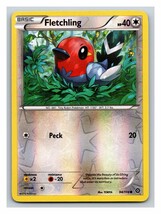Fletchling 94/114 - XY - Steam Siege Reverse Holo Common Pokemon TCG Car... - $36.74 MXN