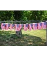 USA American America Patriotic Bunting Party Flags Banner (12 Flags 20ft... - $14.85