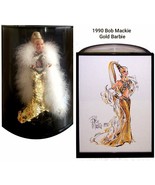 1990 Barbie GOLD Designed by Bob Mackie in Display Case - £117.91 GBP
