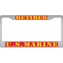 U.S. Marines Retired Chrome License Plate Frame - £30.24 GBP